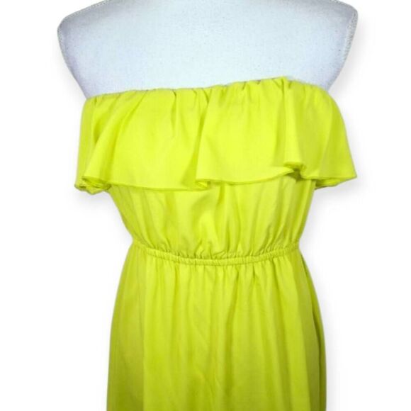 HEART SOUL HIGHLIGHTER YELLOW DRESS SZ.L EUC. - Picture 2 of 6
